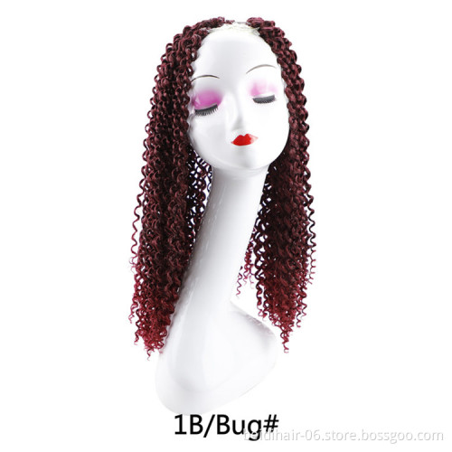 18 24 inch Curly Crochet Hair Passion Twist Water Wave Pre looped Crochet Hair Curly Braiding for Bohemian Twist Butterfly locs